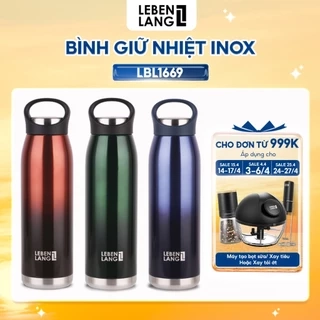 Bình giữ nhiệt LEBENLANG LB1669 inox 304 cao cấp không gỉ, dung tích 900ml - hàng chính hãng