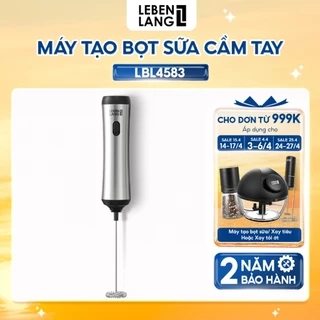Máy đánh bọt cafe cầm tay Lebenlang LBL4583, có giá treo, sạc điện tiện lợi, công suất 10W, hàng chính hãng - BH 2 năm