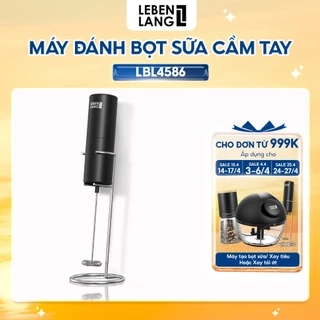 Máy đánh bọt cầm tay Lebenlang LBL4586, chạy bằng PIN 2A tiện lợi, công suất 10W – hàng chính hãng