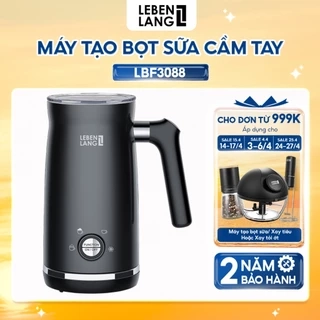 Máy tạo bọt sữa, cà phê LEBENLANG LBF3088 gồm 4 chế độ nóng lạnh, thiết kế cầm tay tiện lợi,BH 2 năm