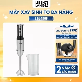 Máy xay sinh tố cầm tay đa năng Lebenlang LBL3969,nhiều đầu thay, 1200W,lưỡi dao inox, 7 mức độ xay