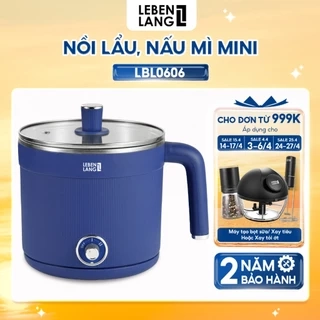 Nồi lẩu điện đa năng Lebenlang LBL0606, dung tích 600W, dung tích 1500ml, bảo hành 2 năm- chính hãng