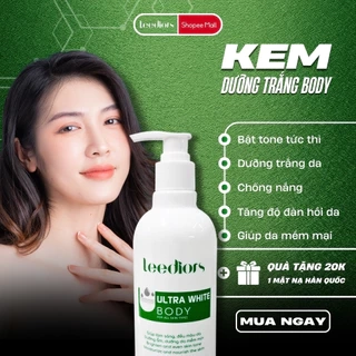 Kem body Dưỡng Trắng da - Ultral White Body Leediors Nâng tone Trắng sáng Tự nhiên, Không bết dính