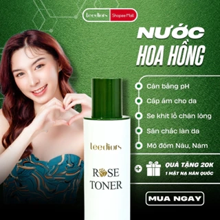 Nước hoa hồng Hàn Quốc Leediors Rose Toner 120ml Cân bằng pH, Tăng cường Độ ẩm cho Da, Giúp Da Mịn màng