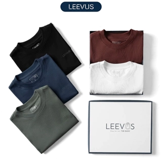 Áo thun nam cổ tròn basic cotton Premium COREZ trẻ trung, lịch lãm LEEVUS AT24