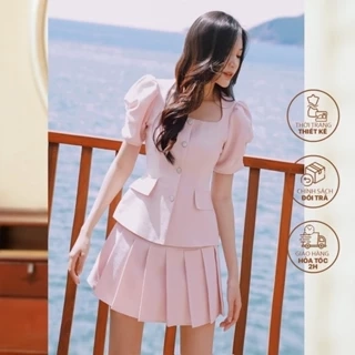 LEILA CLOSET | Set thiết kế Lily áo, quần xếp li