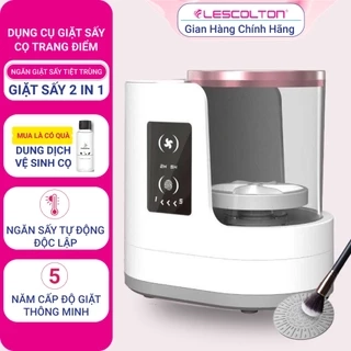Dụng cụ vệ sinh cọ trang điểm Lescolton máy làm sạch bàn chải trang điểm tiện dụng siêu rẻ mới nhất 2024