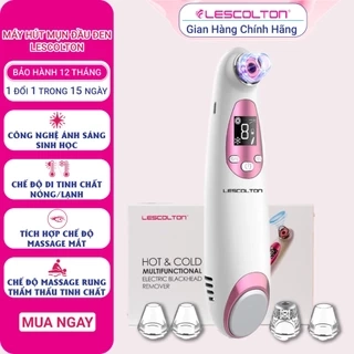 Máy Hút Mụn đầu đen mụn cám LESCOLTON 3 chức năng, nâng cơ mặt di tinh chất massage mặt và mặt