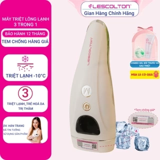 Máy triệt lông lạnh 9 MỨC mini vĩnh viễn LESCOLTON tích hợp 3 chức năng triệt lạnh,trẻ hóa da, hỗ trợ trị thâm 2024