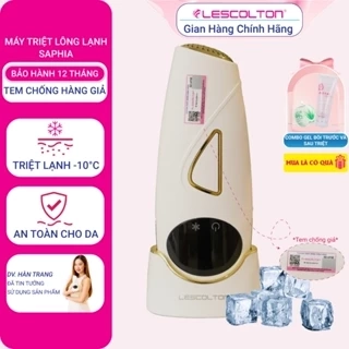 Máy triệt lông lạnh mini vĩnh viễn Lescolton Sapphire công nghệ mới nhất 2023 cảm giác dịu nhẹ, màn hình cảm ứng