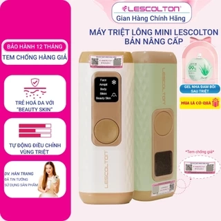 Máy triệt lông mini 8 mức, triệt toàn thân vĩnh viễn cầm tay Lescolton tẩy lông nách, lông tay, chân, lông Bikini
