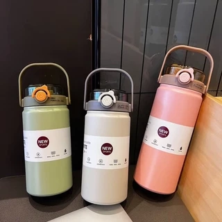 Bình Giữ Nhiệt Inox 316 Cao Cấp Có Ống Hút Tiện Lợi Dung Tích Lớn Đi Làm Đi Học