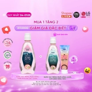 [ĐỘC QUYỀN 05.05 HANNAH OLALA | MUA 1 TẶNG 2 | Nước súc miệng muối hồng 320ml