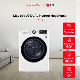 Máy sấy bơm nhiệt LG 9 Kg DVHP09W / DVHP09B - Miễn Phí Lắp Đặt