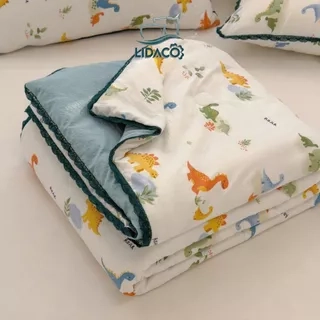 Chăn hè cotton đũi chần bông LIDACO khổ rộng 2mx2m3