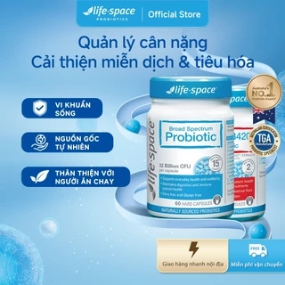 Bộ giảm cân Life Space Probiotic B420 và Adult Broad Spectrum hỗ trợ trao đổi chất quản lý cân nặng đốt cháy mỡ hiệu quả