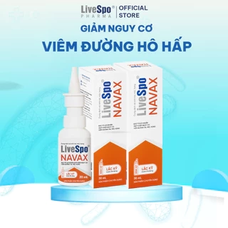 Combo 2 Bình xịt sẵn LiveSpo Navax Chuyên dụng 20ml giúp giảm viêm mũi - họng, nghẹt mũi, sổ mũi