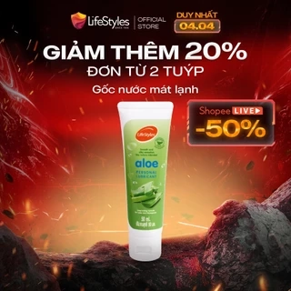 Gel bôi trơn LifeStyles Aloe Lubricant bôi trơn quan hệ gốc nước không chứa Paraben 50ml