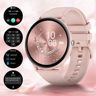 Lige Đồng hồ thông minh chính hãng dành cho nữ Cuộc gọi Bluetooth 1.39inch IP68 Giấy dán tường tùy chỉnh nhịp tim chống nước