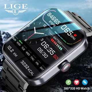 Đồng hồ thông minh thể thao LIGE 1.90 " đo đường huyết nhiệt độ