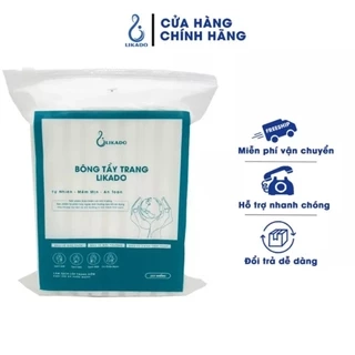 Bông tẩy trang Likado 222 miếng 100% bông tự nhiên kích thước(5*6cm)