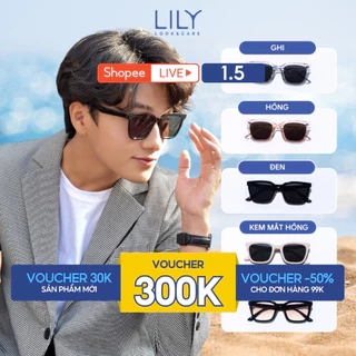 Kính đi biển thời trang nam nữ LILYEYEWEAR mắt chống tia UV400 bảo vệ  mắt màu sắc và kiểu dáng thời trang MATY