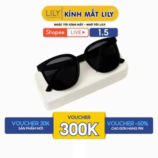 Kính mát nam nữ, kính râm LILYEYEWEAR chất liệu nhựa cứng cáp, cao cấp chống UV400 bảo vệ mắt KC850