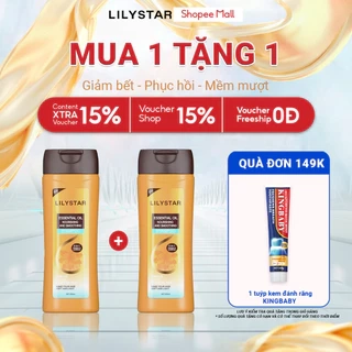 [MUA 1 TẶNG 1] Dầu Gội Xả 2IN1 LILYSTAR Phục Hồi Tóc Chuyên Sâu Chứa Tinh Dầu Nuôi Dưỡng Ẩm Giúp Tóc Mềm Mượt Chai 200ml