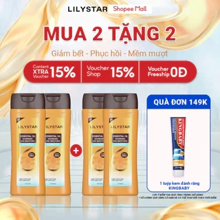 [MUA 2 TẶNG 2] Dầu Gội Xả 2IN1 LILYSTAR Phục Hồi Tóc Chuyên Sâu Chứa Tinh Dầu Nuôi Dưỡng Ẩm Giúp Tóc Mềm Mượt Chai 200ml