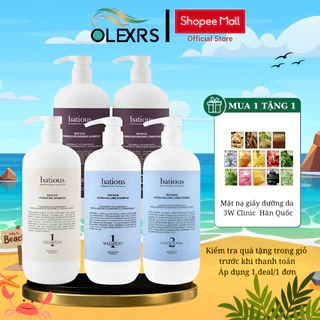 Cặp Dầu Gội Xả BATIOUS Phục Hồi Tóc Hư Tổn, Dưỡng Ẩm Và Kiềm Dầu