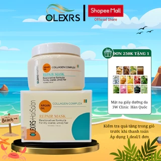Kem Ủ Phục Hồi Tóc, Chống Gãy Rụng Olexrs Collagen Anh 500ml