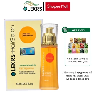 Tinh Dầu Dưỡng Tóc Olexrs+Hair Salon Collagen Phục Hồi Và Chống Rụng Tóc 80ml