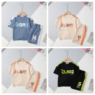 Bộ cotton bé trai mặc nhà, đi ngủ LITIBABY ngắn tay size 4 đến 16 tuổi