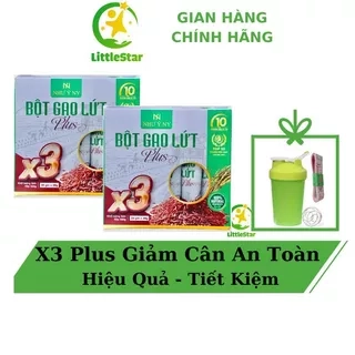 2 Hộp Bột Gạo Lứt X3 Plus - Bột Gạo Lứt Như ý Ny  Giảm Cân Cho Mẹ Sau Sinh - Giảm Cân Nhanh Tại Nhà