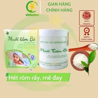 Muối Tắm Bé Sinh Dược Độc Mộc, Muối Tắm Bé Lặn Rôm Sẩy, Dịu Sài ,Kê, Da Mịn Màng  400g