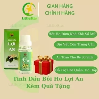 Tinh Dầu Lợi An 20ml -Tinh dầu Lợi An Chính Hãng -Dầu Lợi An -Tinh Dầu Bôi Ho Cho Bé - Tinh Dầu Tràm