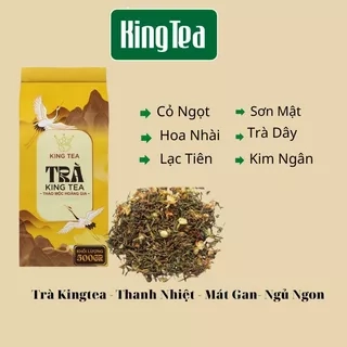Trà Thảo Mộc Kingtea - Trà Thanh Nhiệt Mát Gan Tốt Cho Người  Bị Mất Ngủ, Đau Dạ Dày, Tim Mạch,  Huyết Áp