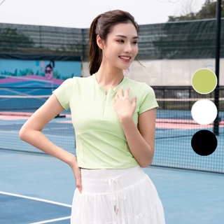 Áo Croptop Chơi Thể Thao LV25N01F109, Áo Croptop Có Tay Form Ôm Body Có Mút Ngực Tháo Rời; Áo Tập Gym Tập Yoga Livan