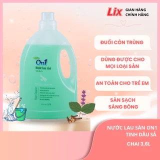 Nước lau sàn On1 tinh dầu Sả 3,6L LC301 sàn sạch, sáng bóng