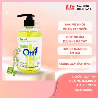 Nước rửa tay sạch khuẩn On1 500ml RT507 hương BamBoo Charcoal CH20