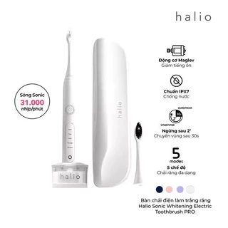 Bàn Chải Điện Halio Sonic Whitening Toothbrush Pro - Màu White Kèm Hộp Đựng