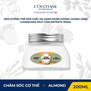 Kem Dưỡng Thể Săn Chắc Da Hạnh Nhân Hương Chanh Vàng Luminciana Milk Concentrate 200ml
