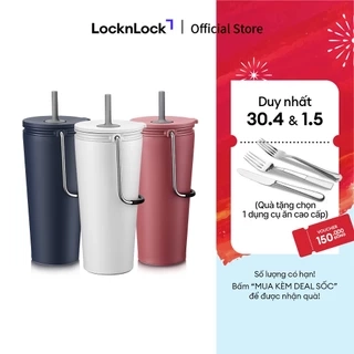 Bình giữ nhiệt Lock&Lock Bucket Tumbler 540ml LHC4269 (3 màu) thép không gỉ, quai gập