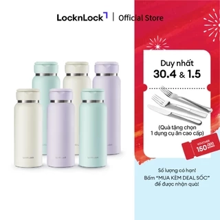 Bình giữ nhiệt Lock&Lock Sling Ring Tumbler 650ml - 800ml - Màu mint, tím nhạt, ngà LHC4321-22