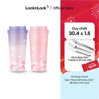 Bình giữ nhiệt Lock&Lock Energetic one-touch thép không gỉ 316L 550ml và 400ml - LHC3249 (4 màu)