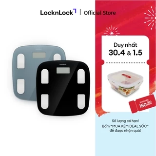 Cân sức khỏe điện tử Lock&Lock Body fat scale theo dõi các chỉ số cơ thể qua ứng dụng ENC541