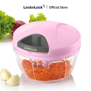 Dụng cụ băm rau củ quả Lock&Lock, Size S, 400ml - Màu Pink - CKS308PIK