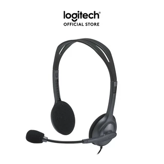 Tai nghe chụp tai Logitech H110 - 2 jack 3.5mm, Mic khử giảm tiếng ồn, âm thanh nổi