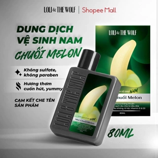 Dung Dịch Vệ Sinh Nam Giới Loli & The Wolf On Hương Chuối Melon Tươi Mát Cuốn Hút Chai 80ml