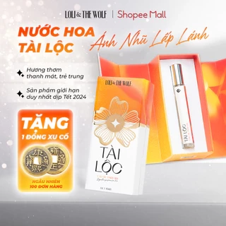 Nước Hoa Nam Nữ Tài Lộc Loli & The Wolf On Ánh Nhũ Vàng Thu Hút Năng Lượng Tích Cực Hương Thơm Thanh Mát Ngọt Ngào 10ml